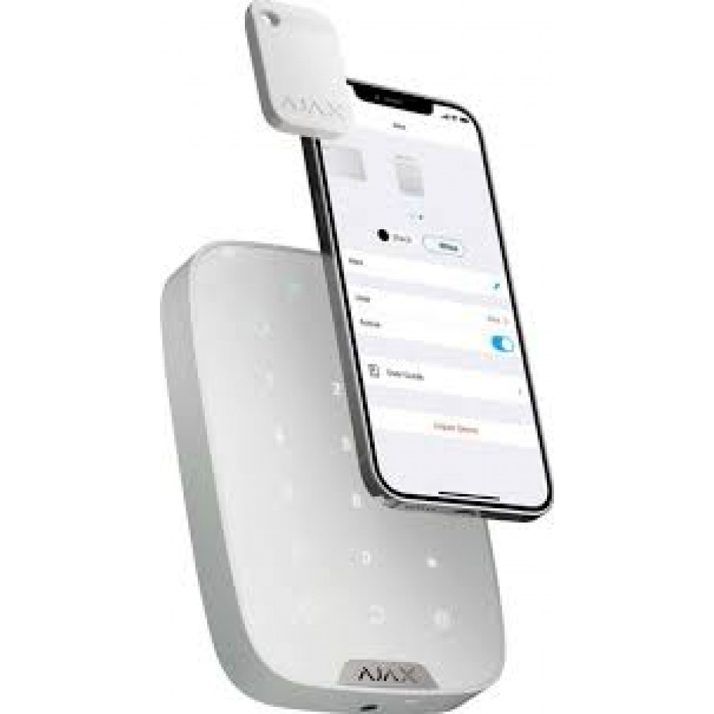 AJAX Tag White - Encrypted contactless key fob for keypad